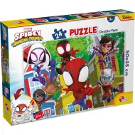 Marvel Spidey i jego zespół 2 w 1 puzzle 24 elementy i kolorowanka 50x35 cm - Lisciani