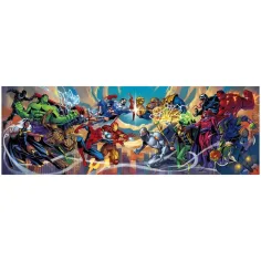 Marvel bohaterowie 1000-elementowe puzzle panoramiczne z plakatem - Clementoni zdjęcie 2