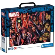 Marvelowi superbohaterowie, puzzle 1000 elementów w walizce do przechowywania – Clementoni