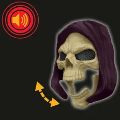 Masters of the Universe: Obrońcy Wszechświata — świecąca i dźwiękowa maska Skeletora (czaszkowa) - Mattel zdjęcie 3