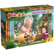 Masza i Niedźwiedź kąpiel maxi puzzle podłogowe 24 elementy 70x50 cm - Lisciani
