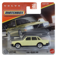 Matchbox: 1986 Volvo 240 żółty samochodzik 1/64 - Mattel