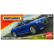 Matchbox: 2024 BMW serii 7 niebieski samochodzik w kartonowym pudełku 1/64 – Mattel