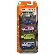 Matchbox: City Drivers V zestaw 5 samochodzików - Mattel