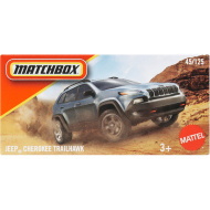 Matchbox: Jeep Cherokee Trailhawk w pudełku kartonowym, samochodzik 1/64 – Mattel