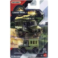 Matchbox Jurassic World: Mercedes-Benz Unimog U1300 z 1997, autko 1/64 - Mattel
