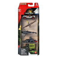 Matchbox Jurassic World Pojazdy terenowe zestaw 5 samochodzików - Mattel