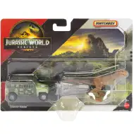 Matchbox Jurassic World: Tyranno-Hauler - samochodzik do transportu dinozaurów 1/64 - Mattel