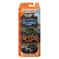 Matchbox: Off-Road Camping zestaw 5 samochodzików 1/64 - Mattel