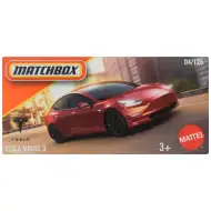 Matchbox: Samochodzik Tesla Model 3 w papierowym pudełku 1/64 - Mattel