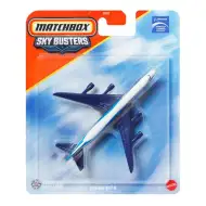 Matchbox Sky Busters: Model samolotu Boeing 747-8 biało-niebieski 1/64 - Mattel