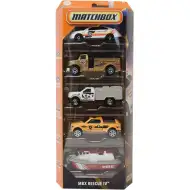 Matchbox: Zestaw 5 samochodzików MBX Rescue IV - Mattel