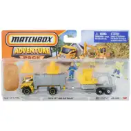 Matchbox: Zestaw samochodzików Tilt N Tip z przyczepą 1/64 - Mattel