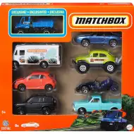 Matchbox: zestaw 8 małych samochodzików z ekskluzywnym niebieskim pickupem Mercedes-Benz - Mattel