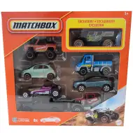 Matchbox: zestaw 8 samochodzików z ekskluzywnym autem ratowniczym GHE-O - Mattel