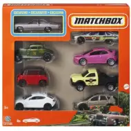 Matchbox: zestaw 8 samochodzików z ekskluzywnym modelem Cadillac 1975 - Mattel