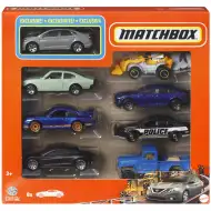 Matchbox: zestaw 8 samochodzików z ekskluzywnym sedanem Nissan - Mattel
