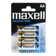 Maxell: Bateria alkaliczna 1.5V AA LR6 w opakowaniu blister 4 szt.