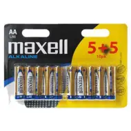 Maxell: Bateria alkaliczna 1,5V AA LR6 w opakowaniu typu blister 5+5 sztuk