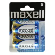 Maxell: Bateria alkaliczna D 1,5V LR20, 2 sztuki w opakowaniu blisterowym
