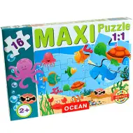 Maxi puzzle z morskimi zwierzętami - D-Toys