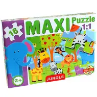 Maxi puzzle ze zwierzętami dżungli - D-Toys