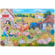 Maxi puzzle ze zwierzętami gospodarskimi - D-Toys