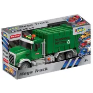 Mega Truck: Śmieciarka do selektywnej zbiórki odpadów z światłem i dźwiękiem 40x14x21cm