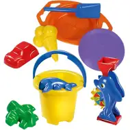Mega zestaw do piaskownicy, asortyment 9-częściowy – D-Toys