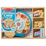 Melissa &amp; Doug: Drewniany zestaw do zabawy – Urodzinowy tort - Spin Master