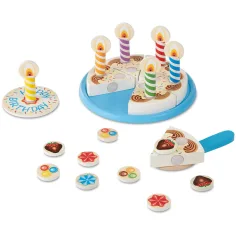 Melissa & Doug: Drewniany zestaw do zabawy – Urodzinowy tort - Spin Master zdjęcie 2