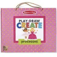 Melissa &amp; Doug: Księżniczkowy zmazywalny zestaw do rysowania i kreatywny zestaw magnetyczny