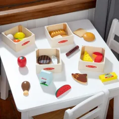 Melissa & Doug: Zestaw drewnianych produktów spożywczych w skrzynkach - Spin Master zdjęcie 4