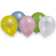 Metaliczne pastelowe balony – zestaw 8 sztuk