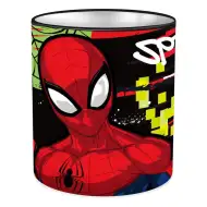 Metalowy cylindryczny pojemnik na przybory biurowe z motywem Spider-Mana 10x11 cm