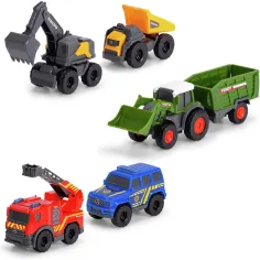 Micro City zestaw 5 otwieranych samochodzików - Dickie Toys zdjęcie 3
