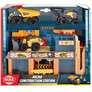 Micro stacja budowlana z 3 maszynami roboczymi - Dickie Toys