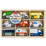 Miejski zestaw pojazdów drewnianych - Melissa &amp; Doug