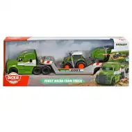 Mikro ciężarówka transportowa z traktorem Fendt i prasą do bel - Dickie Toys