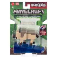Minecraft: Kasztanowy Wilk, figurka wilka z akcesoriami - Mattel