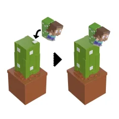 Minecraft Reveal minifigurka w pojemniku – Kaktus – Mattel zdjęcie 4