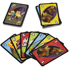 Minecraft UNO gra karciana - Mattel zdjęcie 2