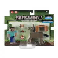 Minecraft: Zestaw figurek Steve i Osioł - Mattel