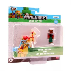 Minecraft figurka 3D z nakręcanym zwierzątkiem, 2. seria, w różnych wersjach, 1 szt. zdjęcie 2