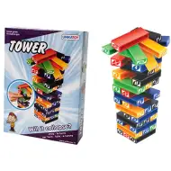 Mini wieża Jenga - zręcznościowa gra towarzyska