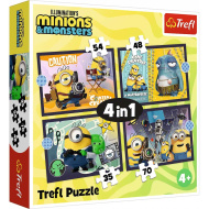 Minionki 3 w 1 puzzle 35-48-54-70 elementów - Trefl