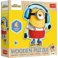 Minionki drewniane puzzle 50-elementowe - Trefl