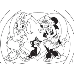 Minnie Mysz 2 w 1 puzzle i kolorowanka 108 elementów 70x50 cm - Lisciani zdjęcie 2