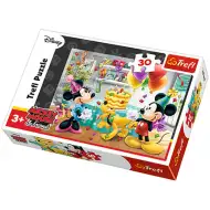 Minnie: Urodzinowy tort 30 elementów puzzle - Trefl