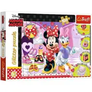 Minnie i Daisy brokatowe puzzle 100 elementów - Trefl